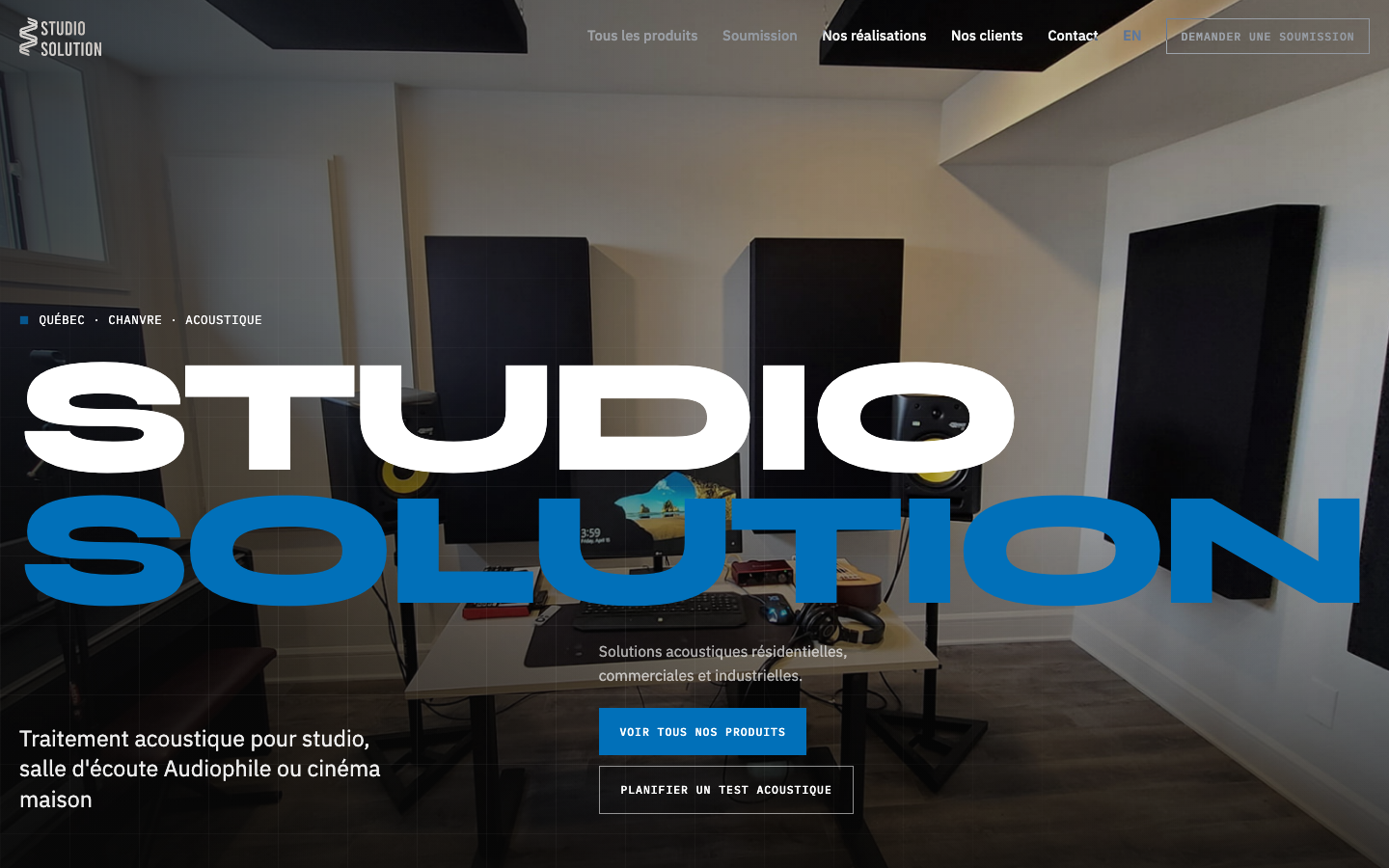 Homepage v1 screenshot