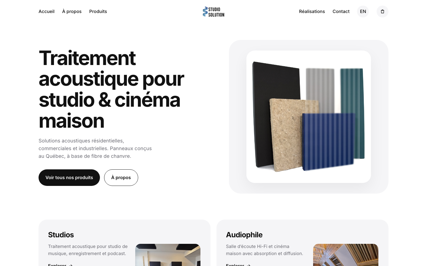 Homepage v2 screenshot